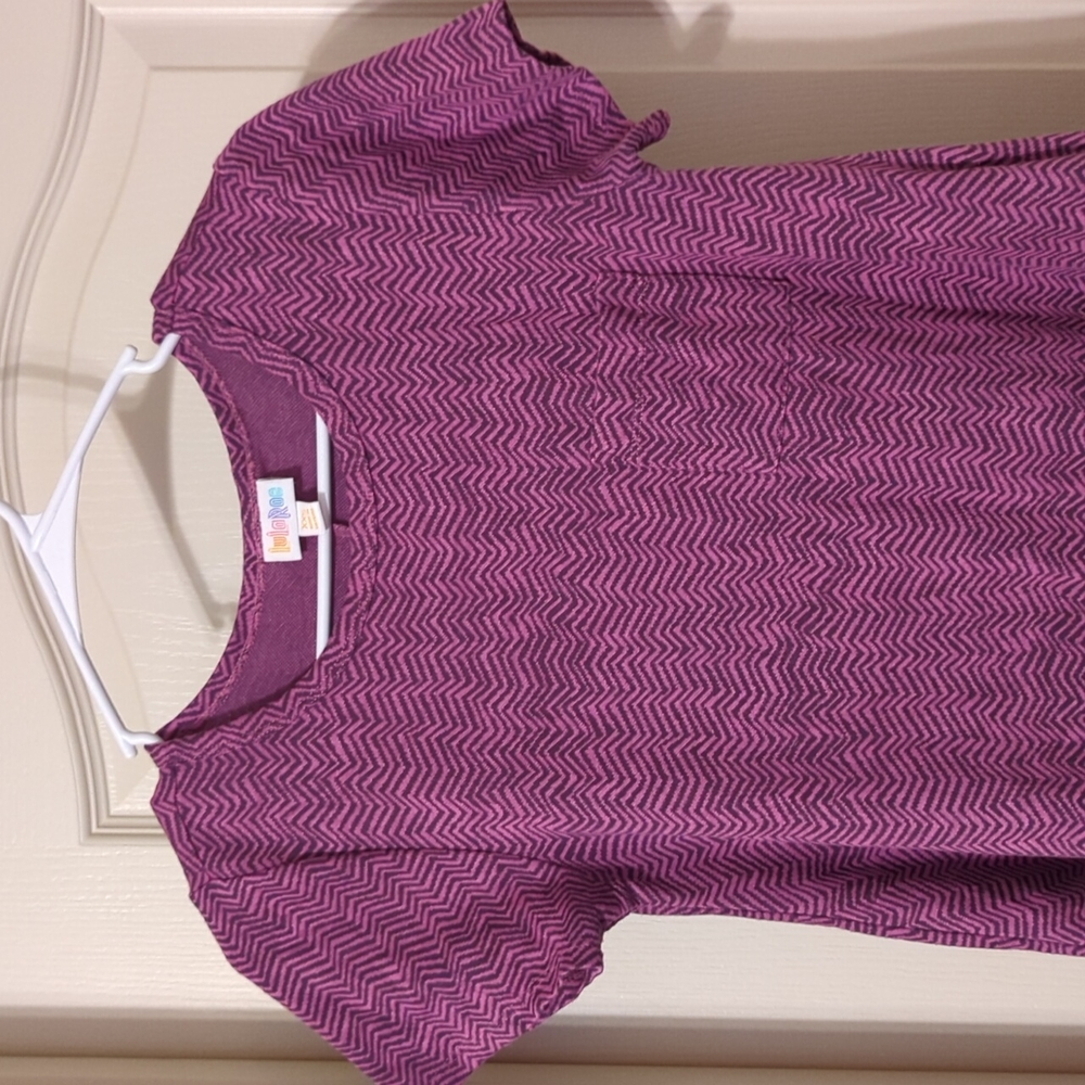 LuLaRoe XXS dress (runs big) Pink/purple chevron